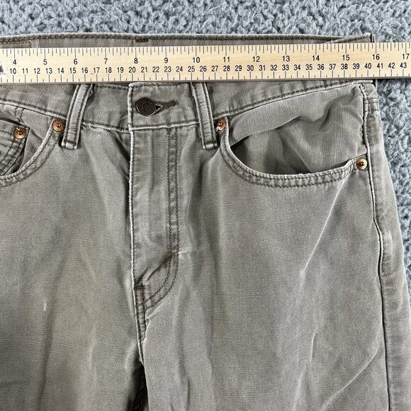 LEVIS 514 JEANS MENS 32x36 BEIGE FITS 32x34 SLIM STRAIGHT WHITE TAB ZIPPER FLY - Picture 10 of 11